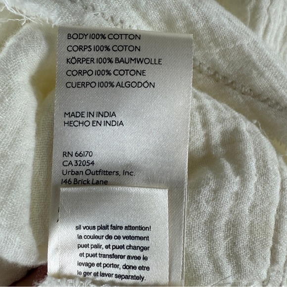 FREE PEOPLE We the Free Summer Daydream Frayed Button Down Shirt Small - Picture 13 of 13